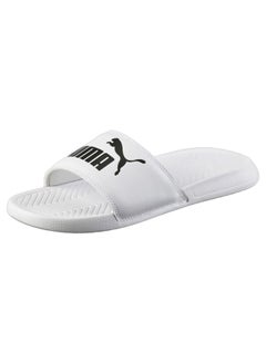 PUMA Popcat Unisex White Slide Sandals  - Image 1