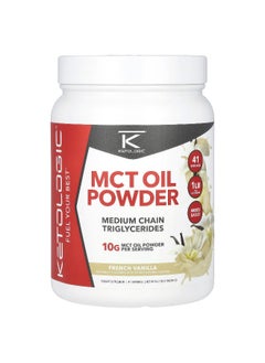 Ketologic KetoLogic, MCT Oil Powder, French Vanilla, 16.2 oz (454 g)  - Image 1