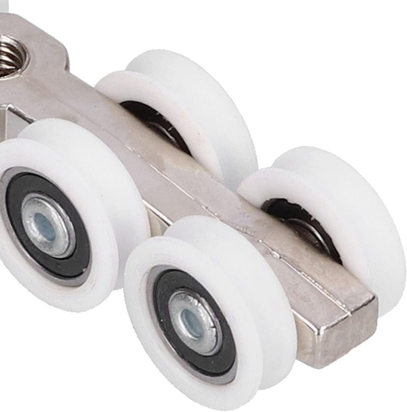 Shower Door Sliding Wheel 22mm Zinc Alloy Pulley Roller Kit, Low - Noise Shower Door Hardware with POM Wheels for Smooth Sliding, Replacement Parts for Frameless Glass - Image 3