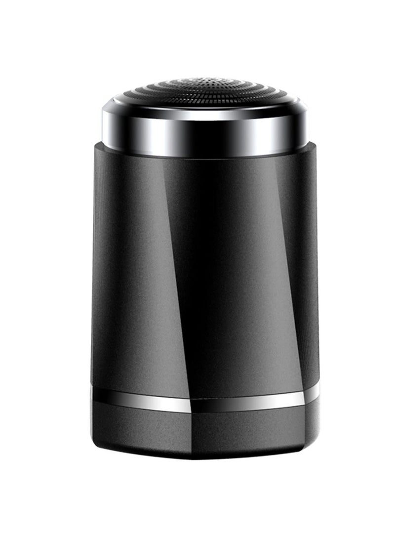 Excefore 2Pcs Electric Razor for Men Pocket Size Mini Portable Shaver Wet and Dry Use, Rechargeable Multifunction Portable Travel Shaver for Men's Beard Shaving Trimming Grooming, Black&Silver - Image 2