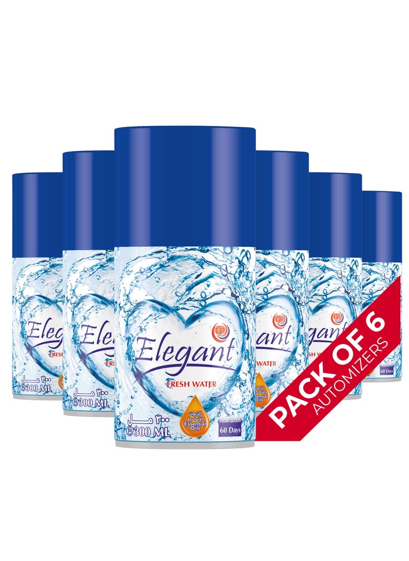 Elegant 6 Piece Fresh Water Automatic Refill Spray Set 300ml  - Image 1