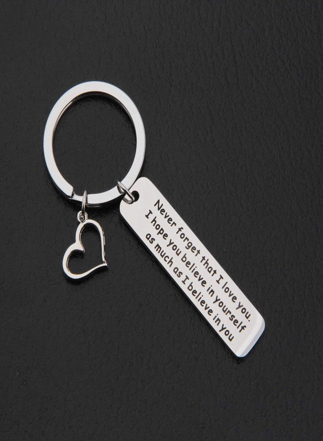 Gzrlyf Encouragement Gift Never Forget that I Love You Keychain Believe In Yourself Keychain Inspirational Gift for Son,Daughter (Never Forget) - Image 2
