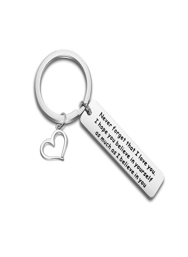 Gzrlyf Encouragement Gift Never Forget that I Love You Keychain Believe In Yourself Keychain Inspirational Gift for Son,Daughter (Never Forget) - Image 1