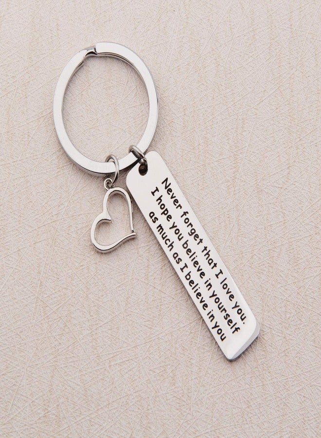 Gzrlyf Encouragement Gift Never Forget that I Love You Keychain Believe In Yourself Keychain Inspirational Gift for Son,Daughter (Never Forget) - Image 5