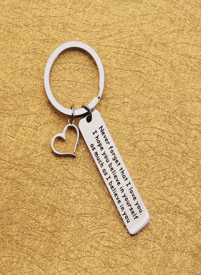Gzrlyf Encouragement Gift Never Forget that I Love You Keychain Believe In Yourself Keychain Inspirational Gift for Son,Daughter (Never Forget) - Image 4
