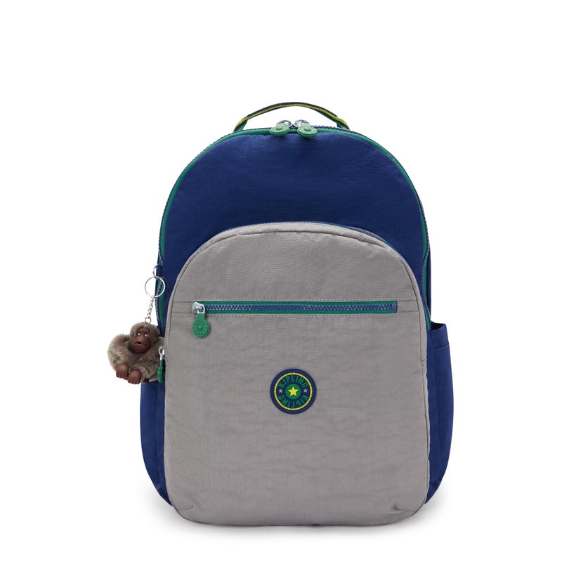 KIPLING KIPLING كيبلن للسيدات حقيبة ظهر لابتوب سيول مقاس 17 بوصة كبيرة جدًا، متينة، فسيحة مع أشرطة كتف مبطنة، وكم واقي مدمج - Image 1