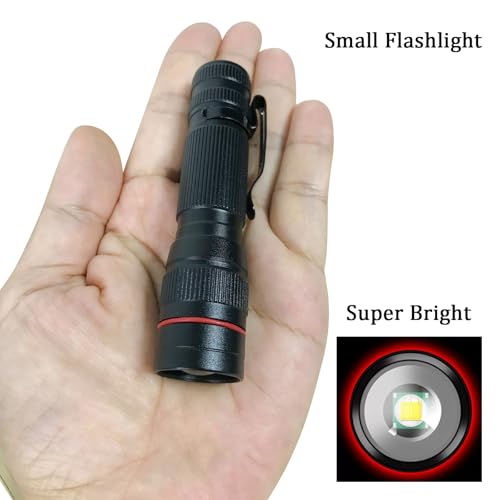 Wrrozz Flashlight Rechargeable 2 Pack, High Lumens LED flahlight, Super Bright Small Flash Light, Mini Pocket Pen Light with Clip, EDC Portable Keychain Flashlights for Camping, Emergencies, Home - Image 2