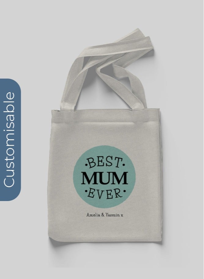Share the Love Best Mum Ever Tote Bag - Personalised Shopping & Everyday Carry Bag - Image 1
