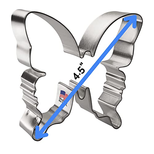 Foose Butterfly Tin Cookie Cutter - Foose Cookie Cutters - US Tin Plate Steel (4.5 Inch) - Image 4