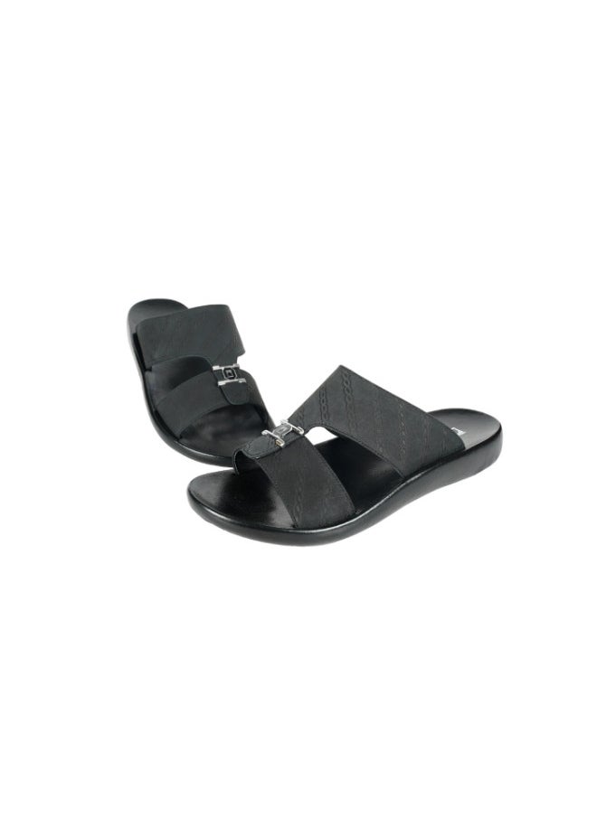 barjeel uno - 008-3547 Barjeel Mens Arabic Sandals 63071 Black - Image 1
