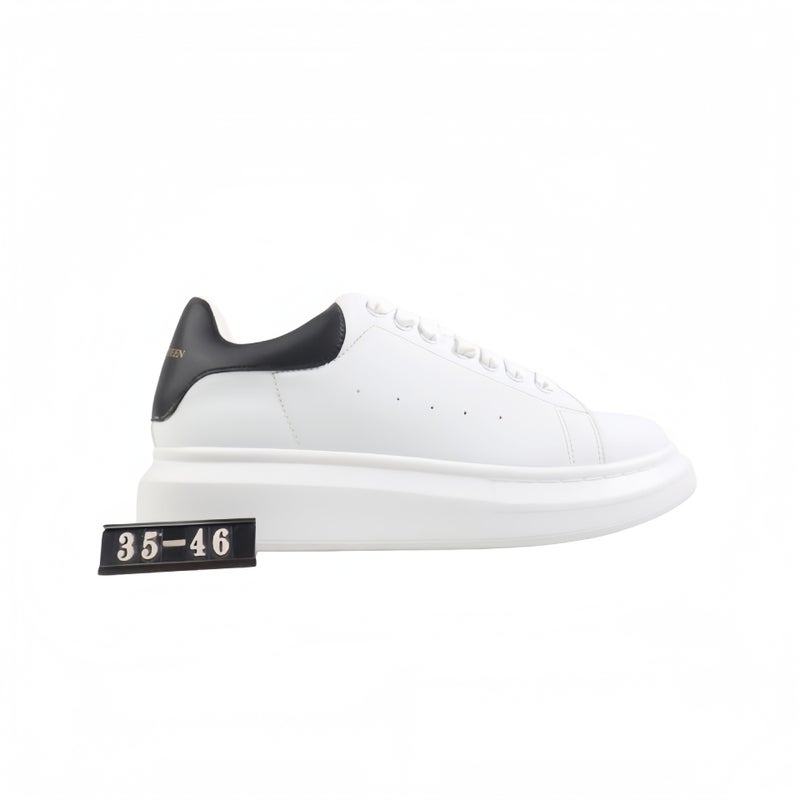 Classic White Unisex Couple Sneakers with 5cm Hidden Height Increase - Casual Low-Top Shoes for Men and Women