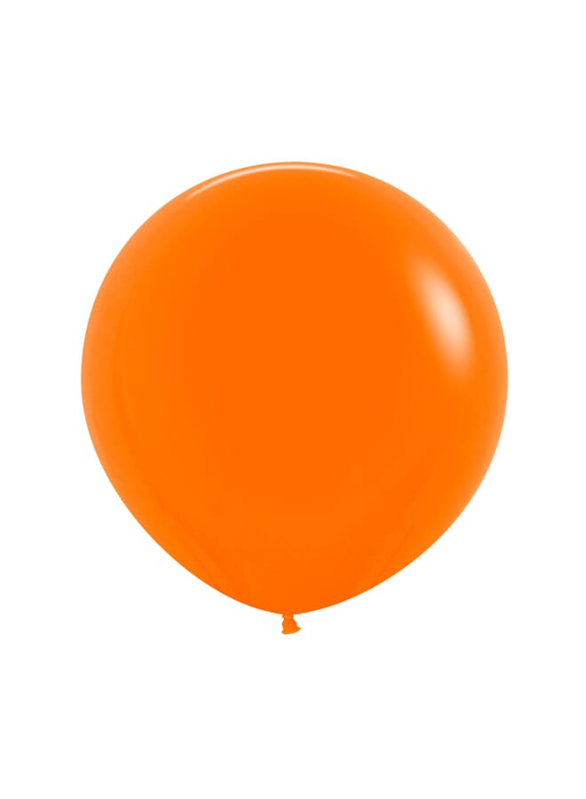 Party Time 60Cm 061Orange3 Piece Round Latex Balloons 24Inch - Image 1