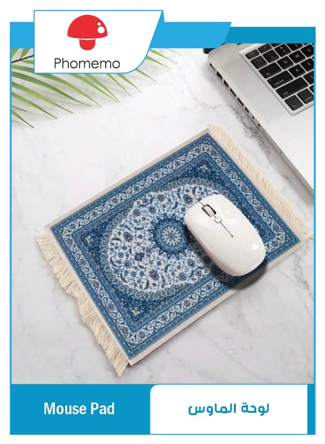 فوميمو قاعدة ماوس للماوس اللاسلكي، سجادة بتصميم شرقي فارسي، وسادة ماوس، للكمبيوتر، لديكور الطاولة، - Image 1