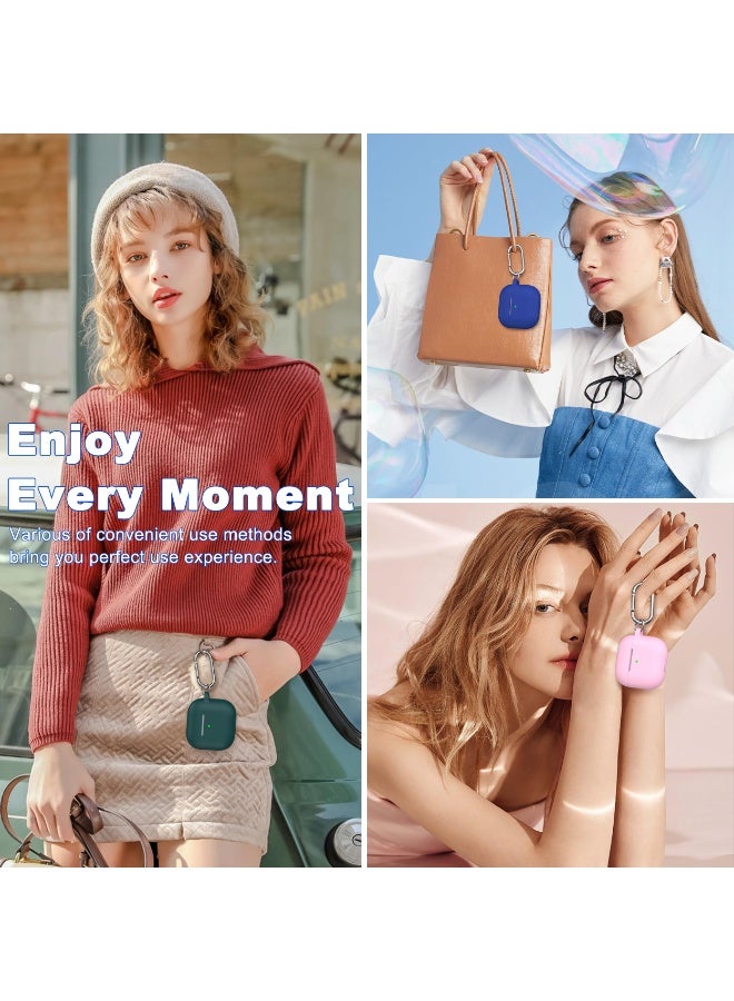 Suitable For Airpods 4 Protective Case （2024） With Cleaning Kit, Soft Silicone Protective Case Suitable For Airpods 4th Generation Women'S And Men'S Protective Cases, With Keychain，Green - Image 5