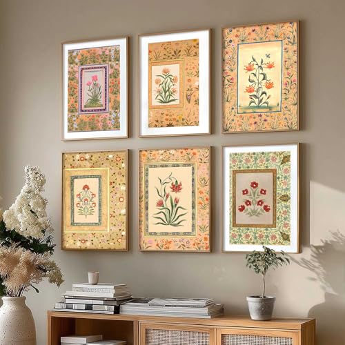 kotart Premium Digital Madhubani Art Paintings with Frame for Home Decor - Painting for Wall Decoration - Pack of 6 (10x13, wall decor) - Image 1