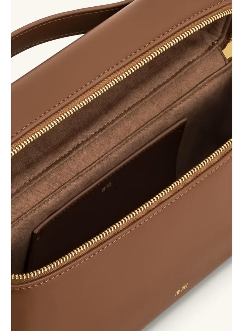جي دبليو بي ثيا أعلى مقبض حقيبة - بني - Image 3