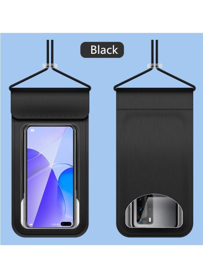 Golden Waterproof bag mobile phone box, dry phone bag, IPX8 floating waterproof mobile phone bag, adjustable lanyard, compatible with all models within 7.2 inches (KY-PU001)  - Image 1