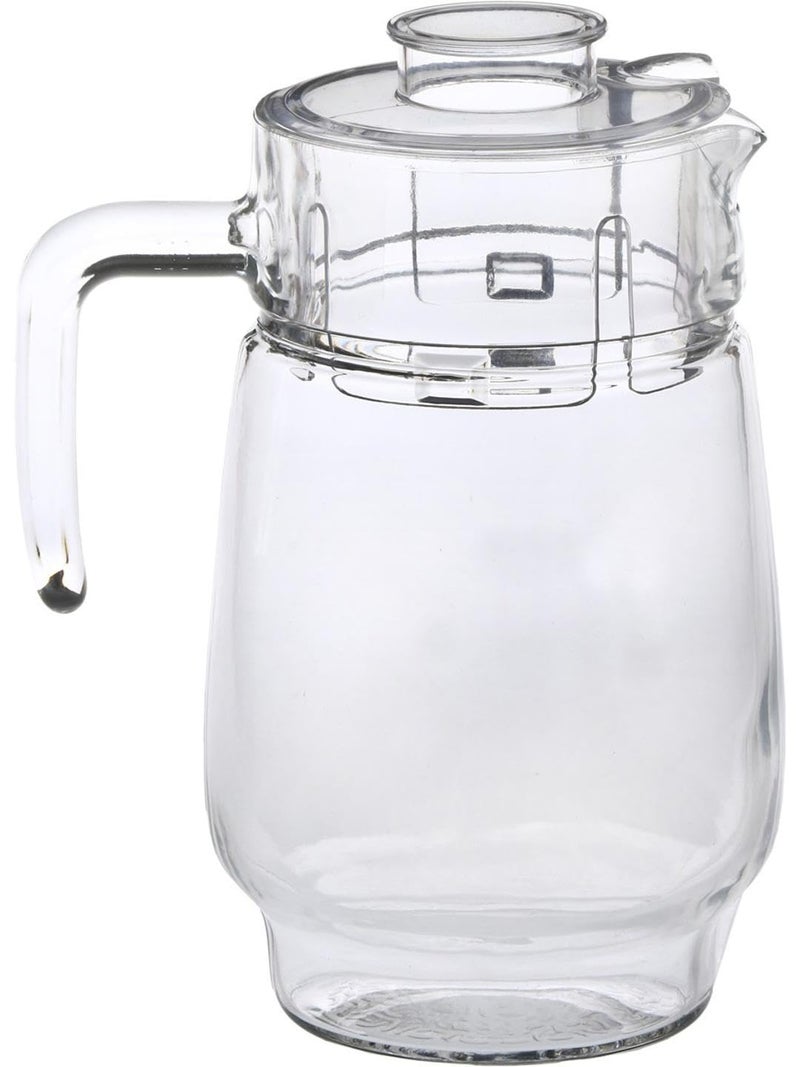 Afast Designer Jug Set of 1 with Stylish Glasses for Serving Water Juice Cold Drinks and Other Drinking Bavrage Glass 250 Ml Jug 1800 Ml Color Transparent Clear - Image 2