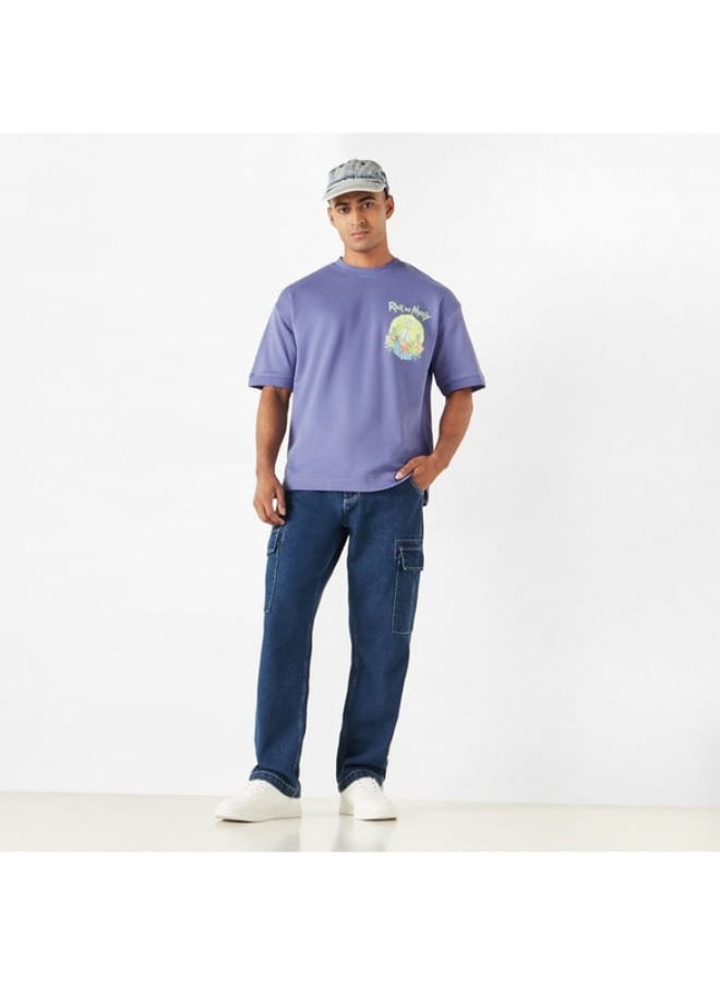 SP Characters - Graphic Print Crew Neck T-shirt with Crew Neck and Short Sleeves - Image 1