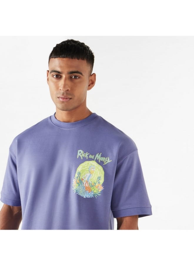 SP Characters - Graphic Print Crew Neck T-shirt with Crew Neck and Short Sleeves - Image 1