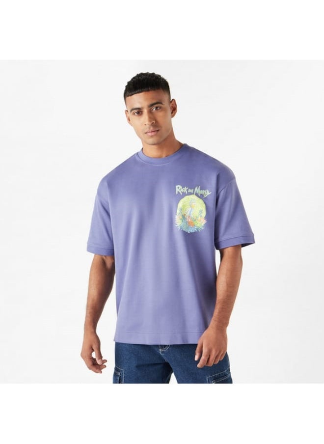 SP Characters - Graphic Print Crew Neck T-shirt with Crew Neck and Short Sleeves - Image 1