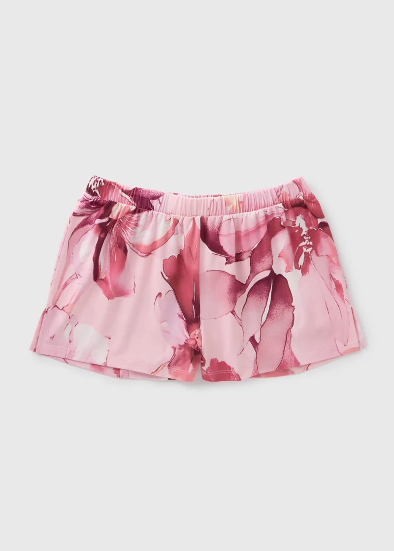 Matalan Pink Floral Soft Touch Pyjama Shorts