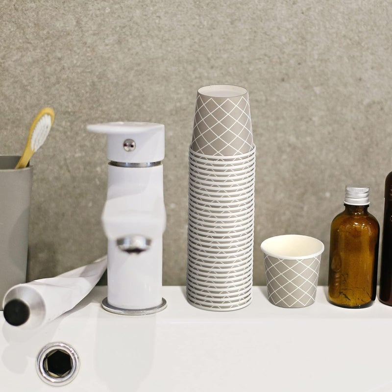 Rtteri 100 Pcs Count 3 oz Disposable Coffee Cups Disposable Espresso Cups Small Paper Cups 3 oz Cups for Coffee Tea Cocoa Juice Mini Paper Cups for Cafes Offices and Home - Image 4