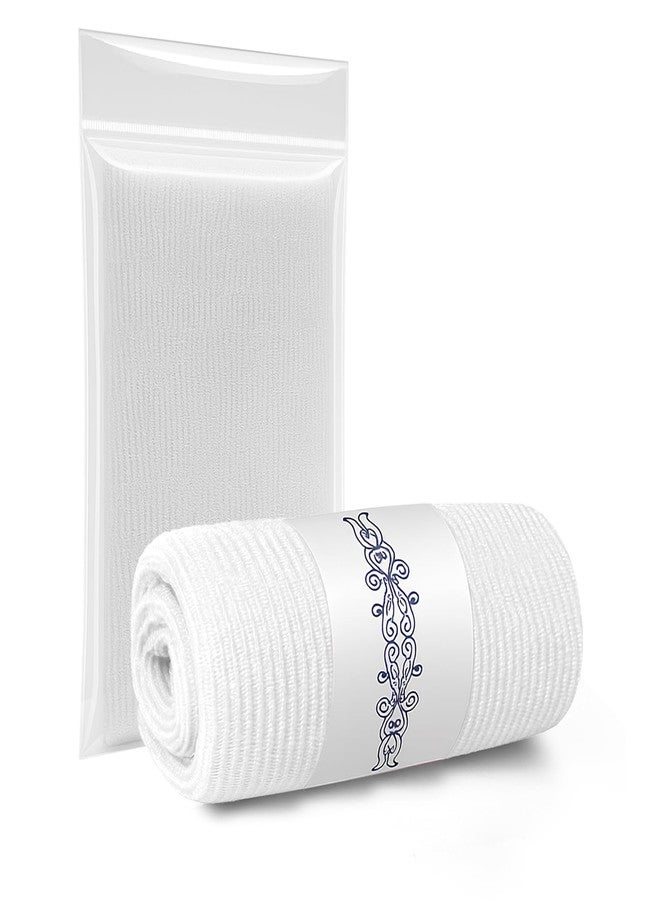 Criyar One Pack, Reusable Back Scrubber for Shower, Body Scrubber Exfoliator, Exfoliating Washcloth, Loofah(White) - Image 1