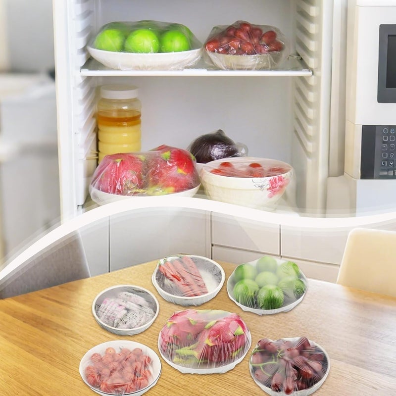 Nanaborn Fresh Keeping Bags 200pcs Elastic Shrinkable Food Storage Covers for Kitchen BowlPlates - Image 4
