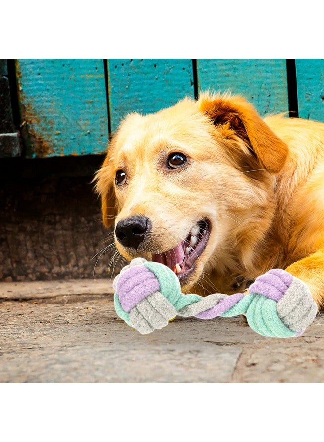 Trixie Junior Rope Dumbbell For Pets, Non-Toxic Tug Toys For Puppies And Adult Dogs, Made Cotton, Helps Massage Your Dogs Gums And Promotes Dental Hygiene - 15 Cm (Pack Of 4) - Image 4