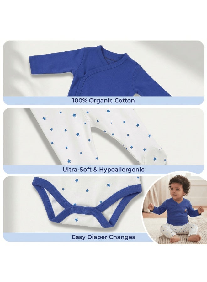 HoneyBee Newborn Essentials Set-100% Organic Cotton, 10-Pcs Baby Gift Set for Boys & Girls (0-3) - Made in Turkey - Image 4