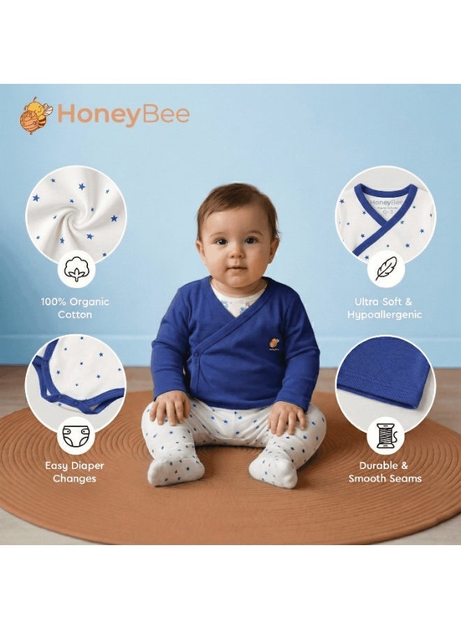 HoneyBee Newborn Essentials Set-100% Organic Cotton, 10-Pcs Baby Gift Set for Boys & Girls (0-3) - Made in Turkey - Image 3