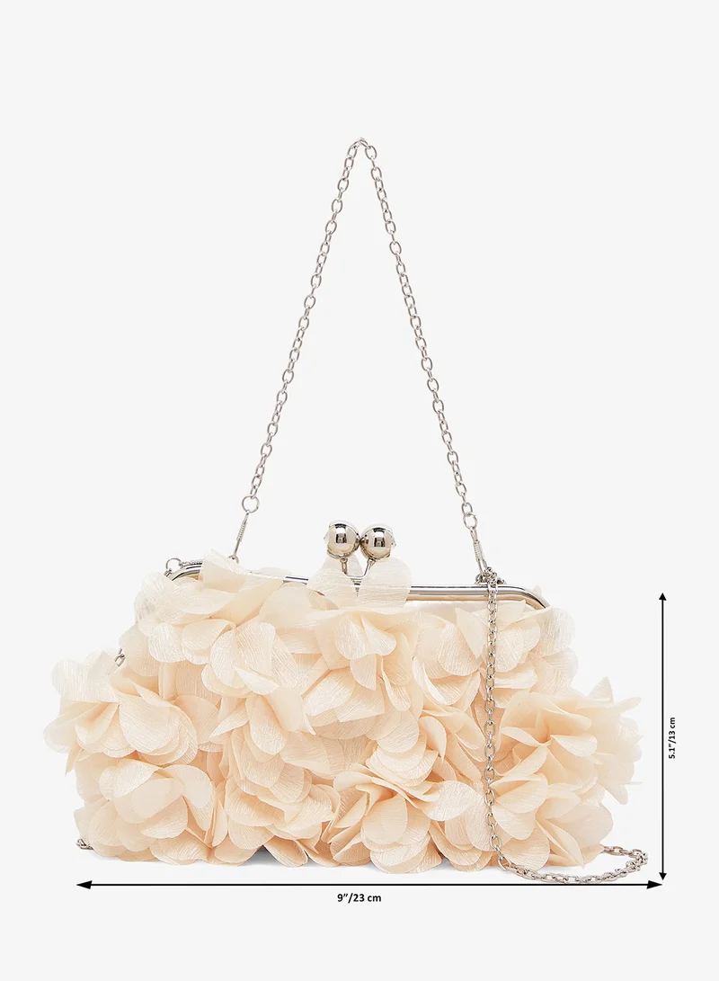 خزانة حقيبة يد بمقبض مزين بالزهور