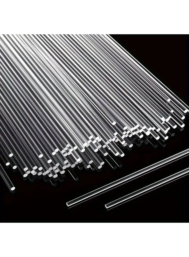 20pcs 10 Inch Transparent Acrylic Sticks For DIY Crafts Home Decor Gardening - Image 2