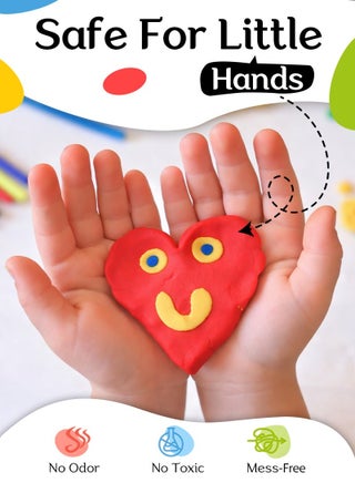 Clay 48 Colors, Modeling Clay for Kids DIY Starter Kits, Oven Baked Model Clay, Non-Sticky Molding Clay with Sculpting Tools, Gift for Children and Artists (48 Colors) - view 4