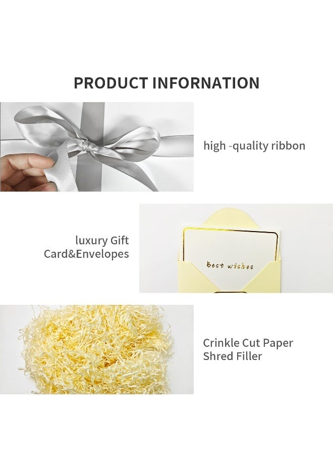 صندوق هدايا كبير 30x30x25cm ، صناديق هدايا بيضاء للهدايا ، صندوق عيد الميلاد ، صندوق الهدايا ، للتعبئة والتغليف ، عيد الحب ، عيد الأم ، عيد الميلاد ، الذكرى السنوية. - Image 3