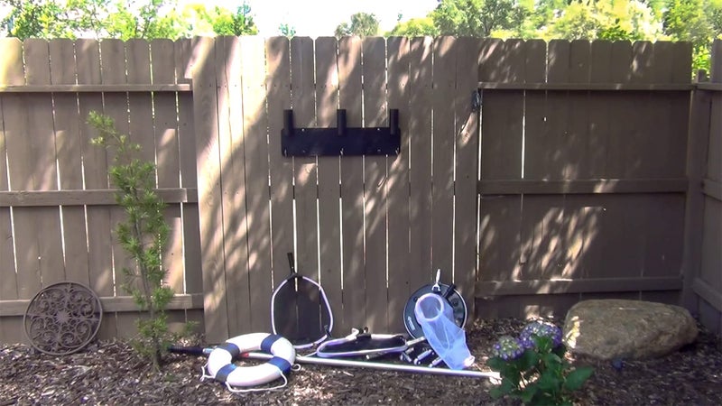 Poolmaster Swimming Pool Maintenance Tool Organizer, Black - Image 5