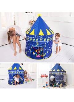 Juud Juud Large Foldable Kids Tent House Indoor/Outdoor Playhouse Portable Princess Castle Tent for Boys & Girls Age 3-10 Year Easy Assembly Perfect for Birthday Parties & Kids Room  - Image 2