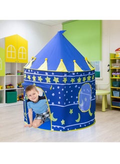 Juud Juud Large Foldable Kids Tent House Indoor/Outdoor Playhouse Portable Princess Castle Tent for Boys & Girls Age 3-10 Year Easy Assembly Perfect for Birthday Parties & Kids Room  - Image 3