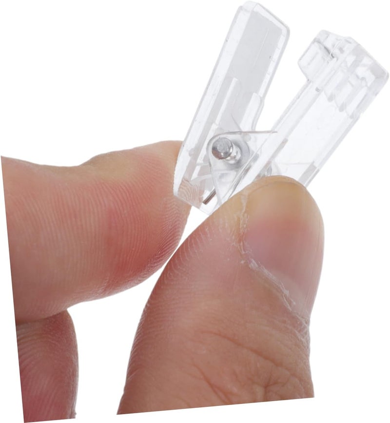 Gadpiparty 50pcs Badge Clips Adhesive Spring Clips for Id Card Holders Work for Organizing Documents Photos and Memos Versatile and Office Supplies - Image 3
