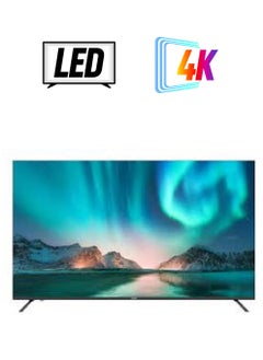 تلفزيون أوسكار الذكي 75 بوصة بدقة 4K فائقة الدقة (OS75JW4KM) - نظام تشغيل Android LED مع جهاز تحكم صوتي محسّن، مكبر صوت مدمج، سطوع تلقائي، مرآة مصبوبة، لوحة درجة A+، مدخلات HDMI/USB/Wi-Fi، Netflix، YouTube وStarz Play العربية - أسود