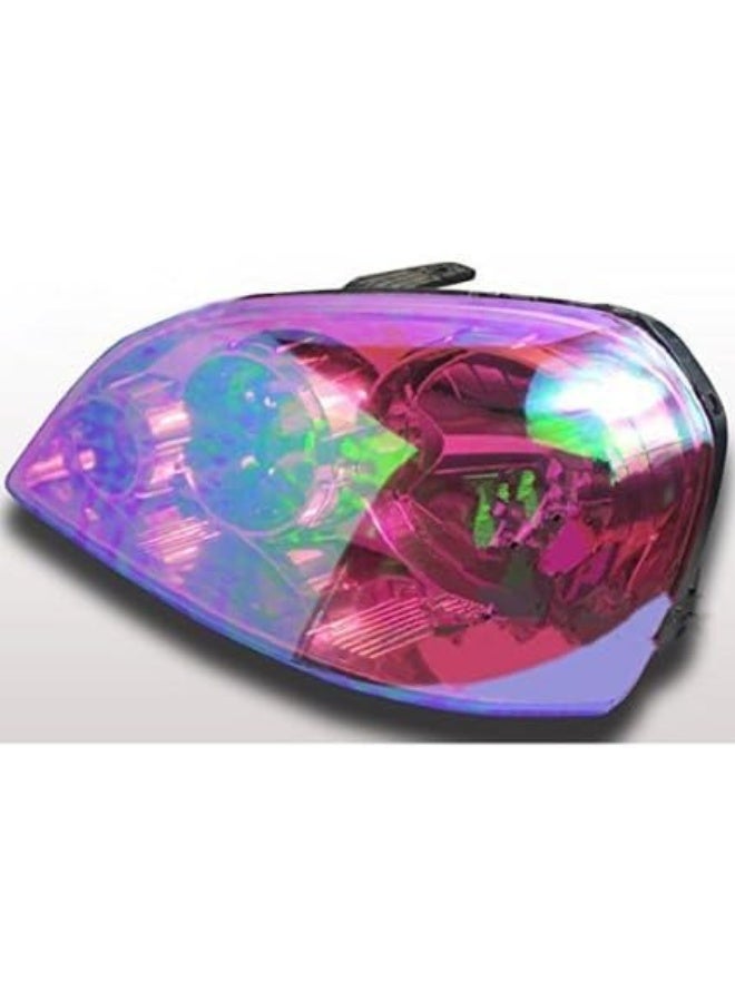 F & B LED LIGHTS 12 by 48 inches Self Adhesive Shiny Chameleon Headlights Tail Lights Fog Lights Films - Image 3