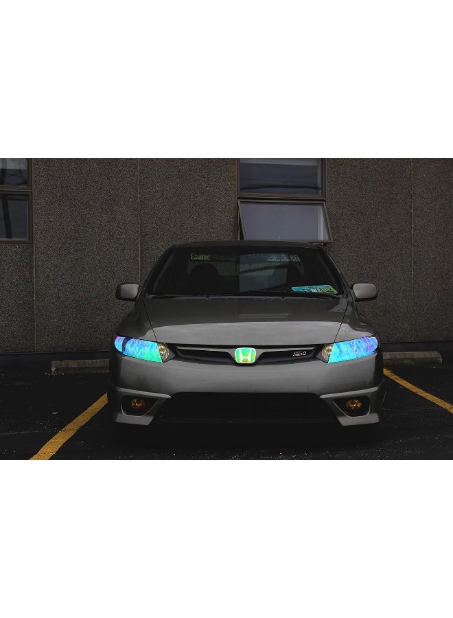 F & B LED LIGHTS 12 by 48 inches Self Adhesive Shiny Chameleon Headlights Tail Lights Fog Lights Films - Image 5