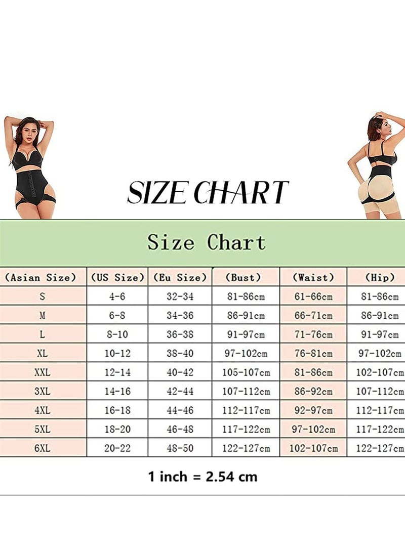 KASTWAVE Women Abdominal Shapewear, High Waist Hip Lifting Abdominal Corset Bodysuit Corsets Sculpting One-Piece Shapewear Tummy Trainer (Black, L) - Image 4