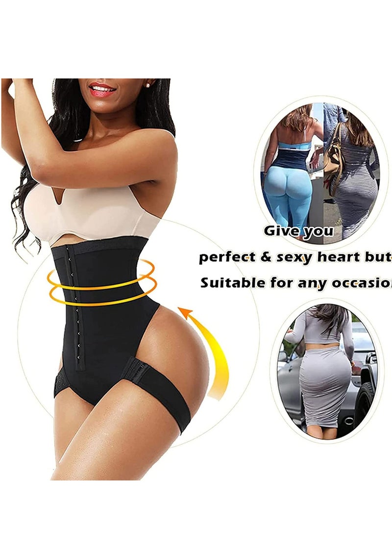 KASTWAVE Women Abdominal Shapewear, High Waist Hip Lifting Abdominal Corset Bodysuit Corsets Sculpting One-Piece Shapewear Tummy Trainer (Black, L) - Image 5