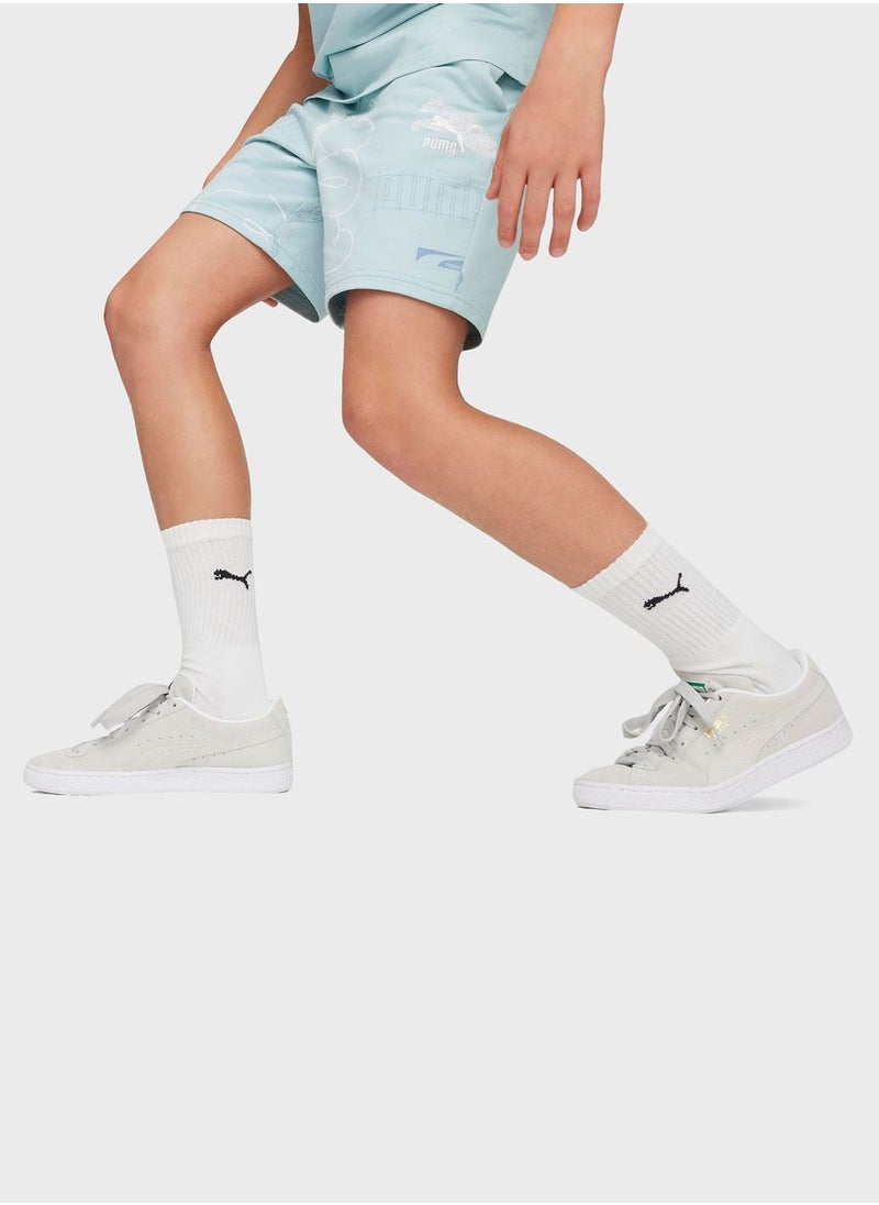 PUMA - Kids Classics Brand Love Shorts - Image 1