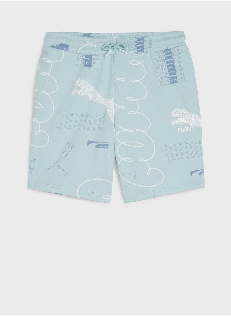 PUMA - Kids Classics Brand Love Shorts - Image 1