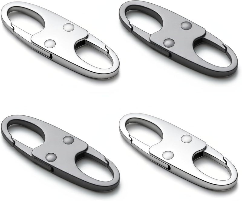 Zelin 4pcs Zipper Clips Anti Theft - Metal Carabiner Clips for Backpacks and Crossbody Bags - Image 1