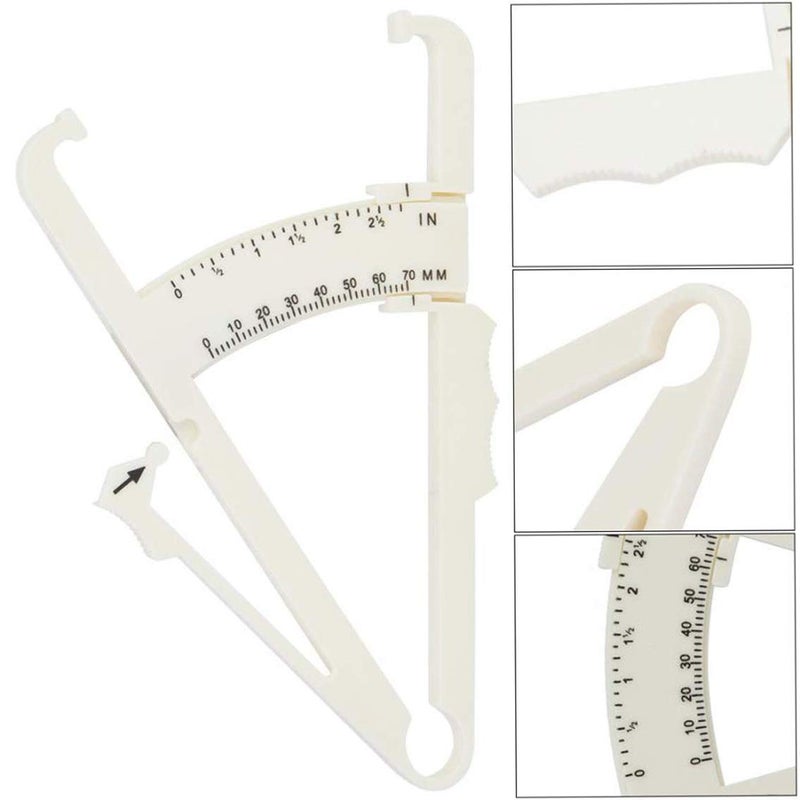 Geek Lab Personal Bodyfat Testing with Skinfold Calipers. Body Fat Calliper to Measure Your Body Fat (White) - Image 3