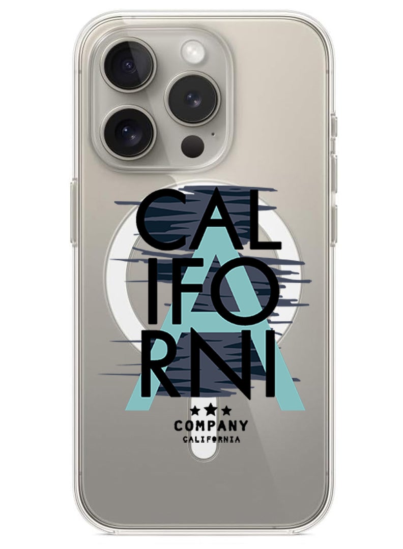 Theodor Magnetic Case for iPhone 15 Pro Max 6.7-inch Compatible with MagSafe Wireless Charging, Shockproof Phone Bumper Cover California Black copy - Image 1